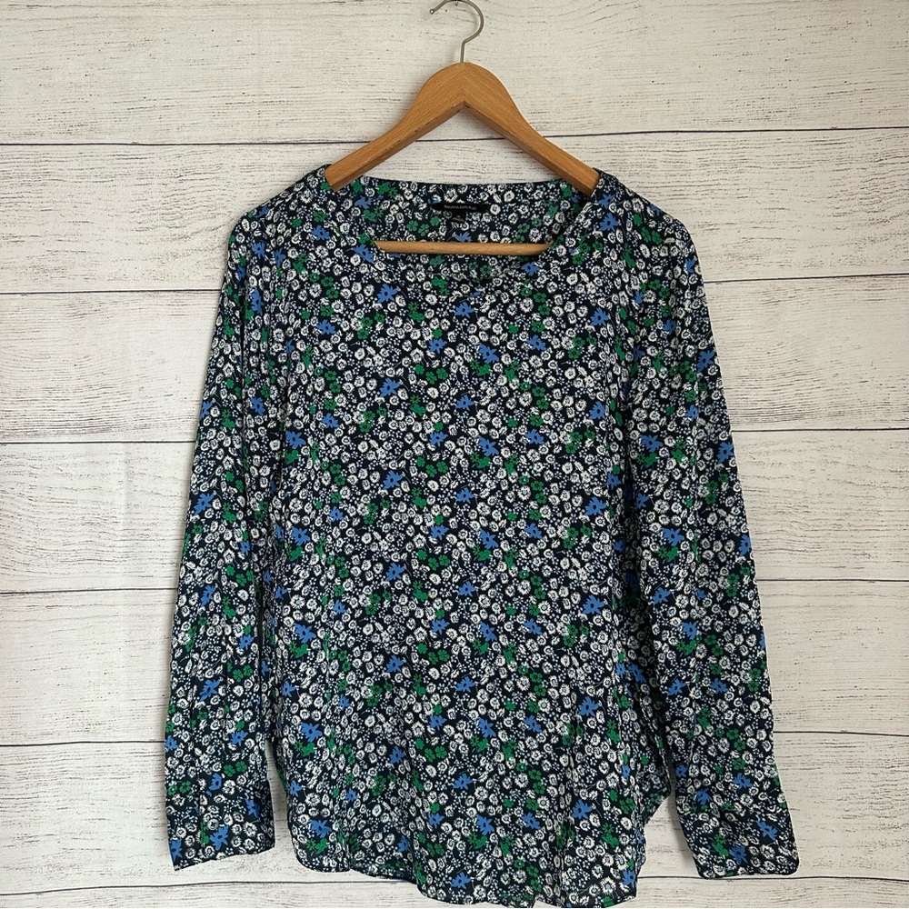 Banana Republic Bella Floral Print Blouse.